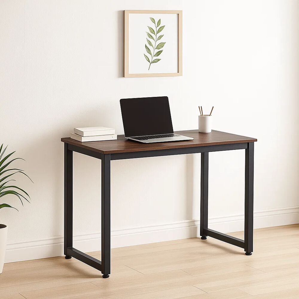 Escritorio Industrial Home Office - Madera Oscura Walnut image number 1.0