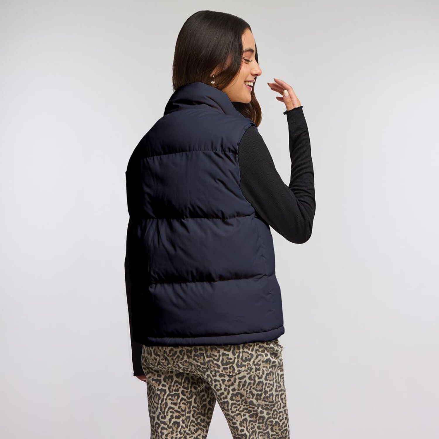 Parka Regular Sin Mangas Cuello Alto Mujer Freedom image number 1.0