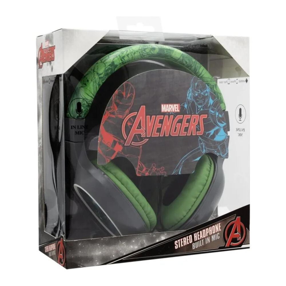 Audifonos Alambricos Overear Hulk Infantil Avengers Teen image number 3.0