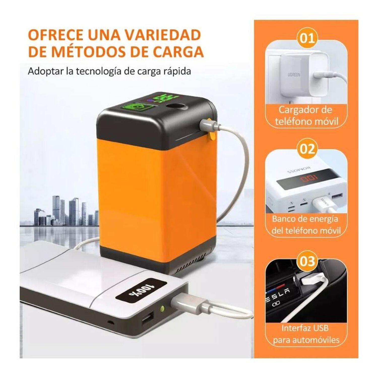 Ducha Portatil Recargable Exterior Camping Viajes Usb image number 3.0
