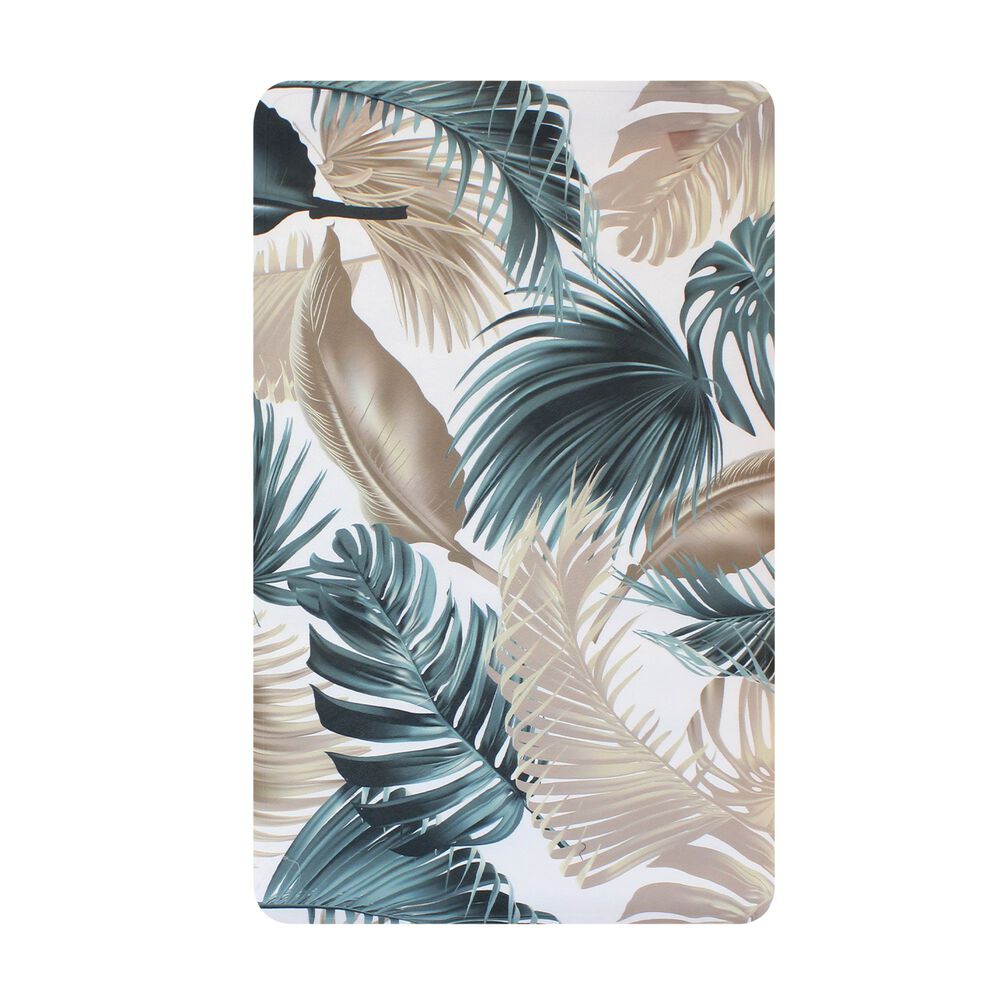 Alfombra De Ba&ntilde;o Nautica Home Pvc Antideslizante 39x69cm Hojas Tropicales image number 1.0