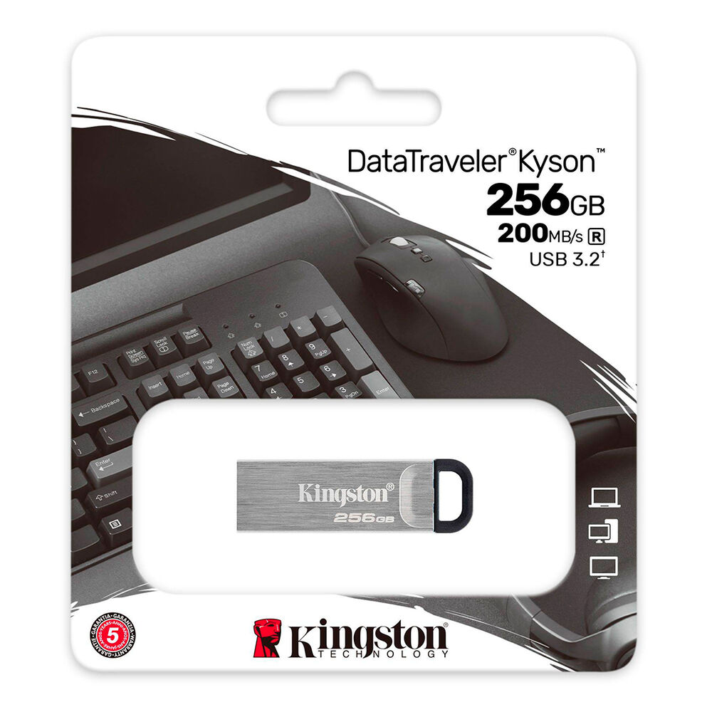 Pendrive Kingston Usb 3.2 256gb Datatraveler Kyson 200mb/s image number 4.0