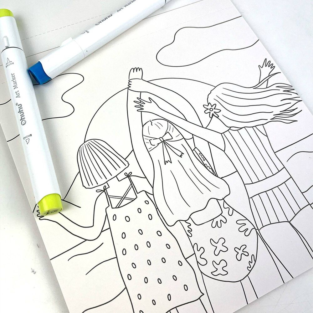 Libro Para Colorear Amigas En Colores Por Dani Blanq image number 3.0