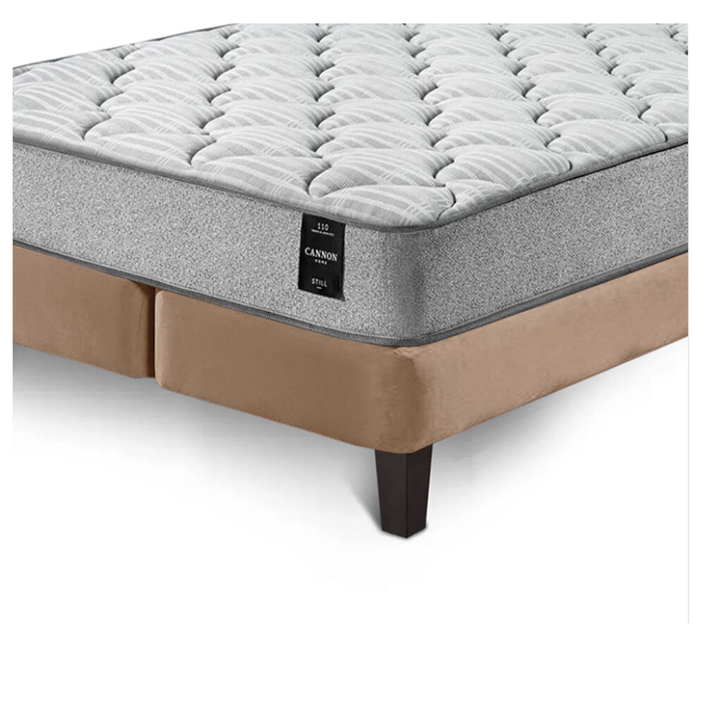 Combo Cama Cannon 2 Plazas Textil + Respaldo Tela Beige image number 7.0