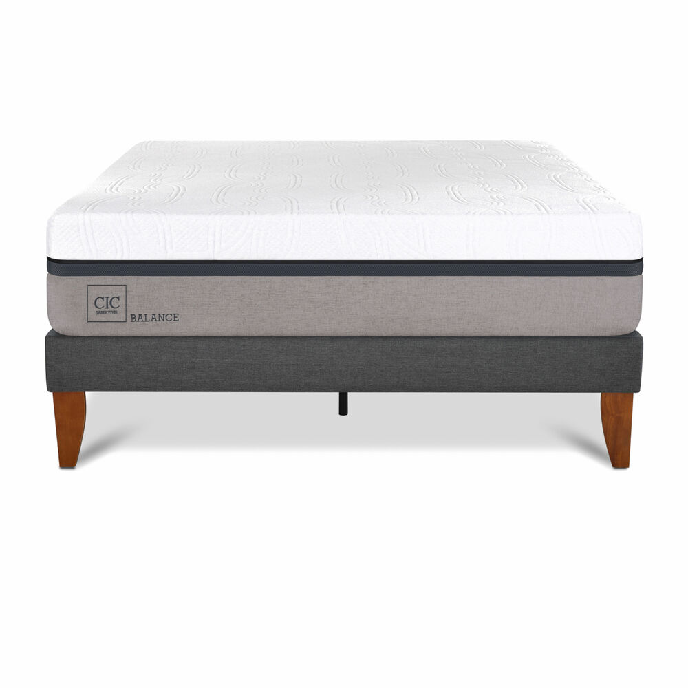 Cama Europea Cic Curve Balance / 2 Plazas / Base Normal image number 0.0