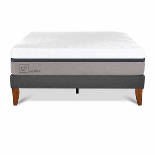 Cama Europea Cic Curve Balance / 2 Plazas / Base Normal