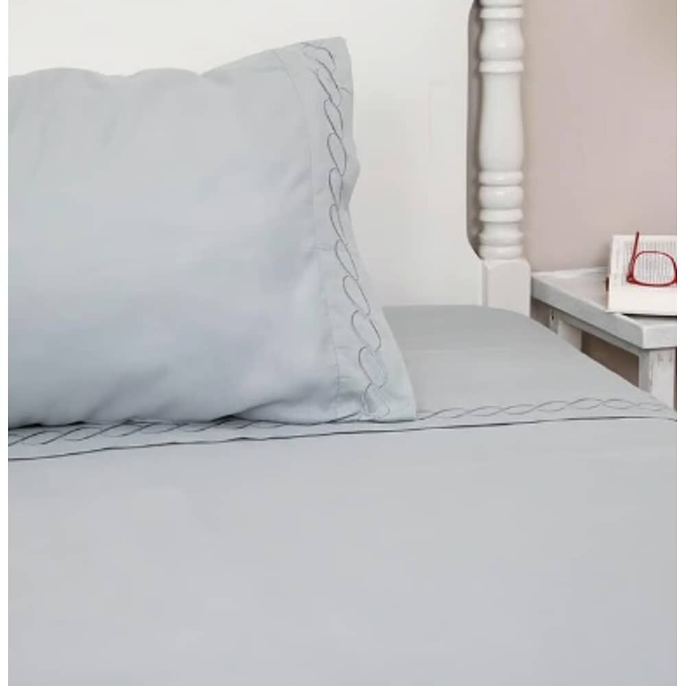 Juego De Sabanas 1.5 Plazas 210 Hilos Bordadas image number 3.0