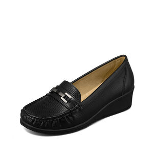 Mocasin Tacon Cuña Clásico Cómodo Casual Mujer Weide Js80