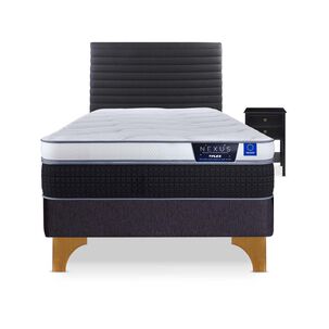Cama Europea Flex Nexus / 1.5 Plazas / Base Normal + Set De Maderas