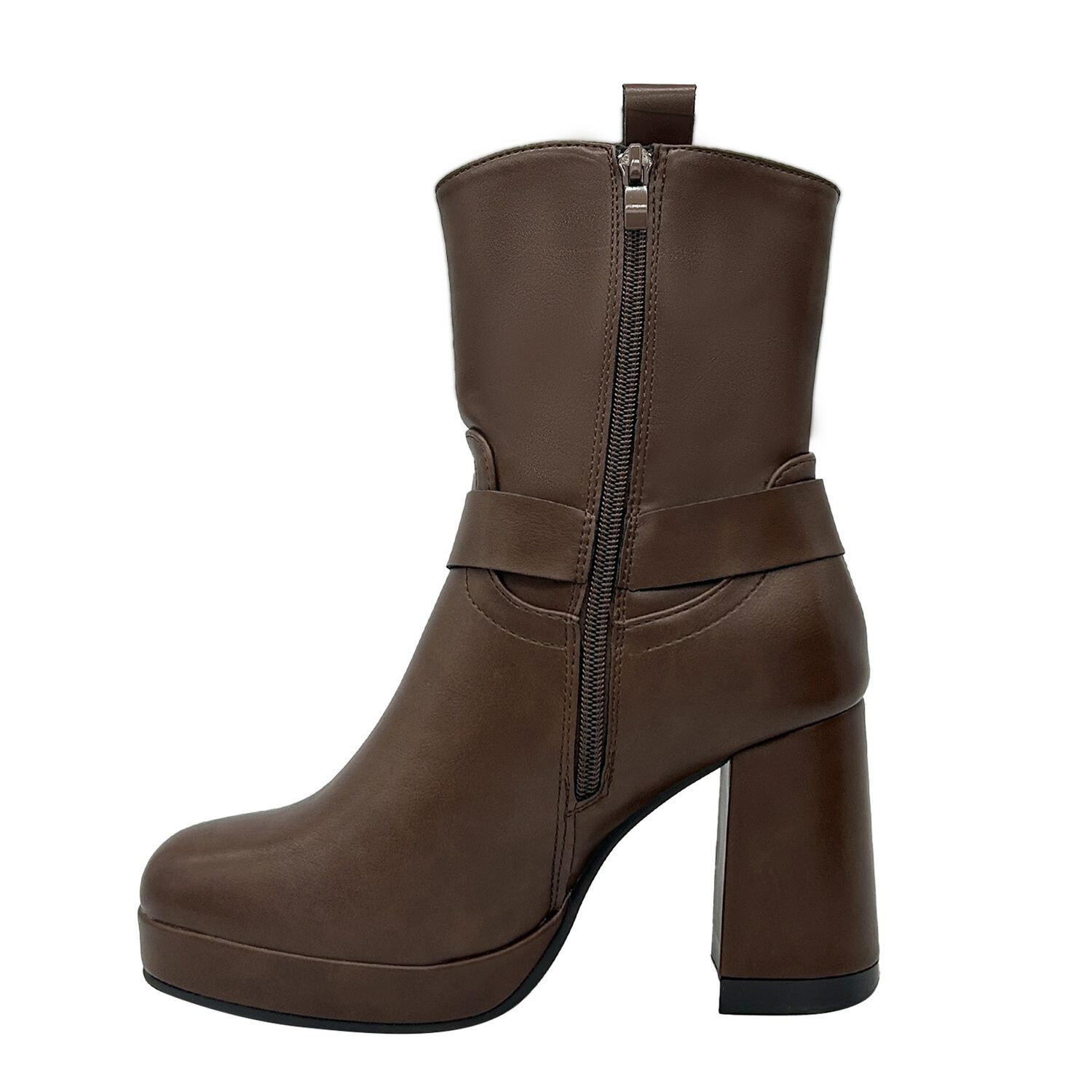 Bota Para Mujer Color Caf&eacute; Con Plataforma Y Detalles image number 4.0