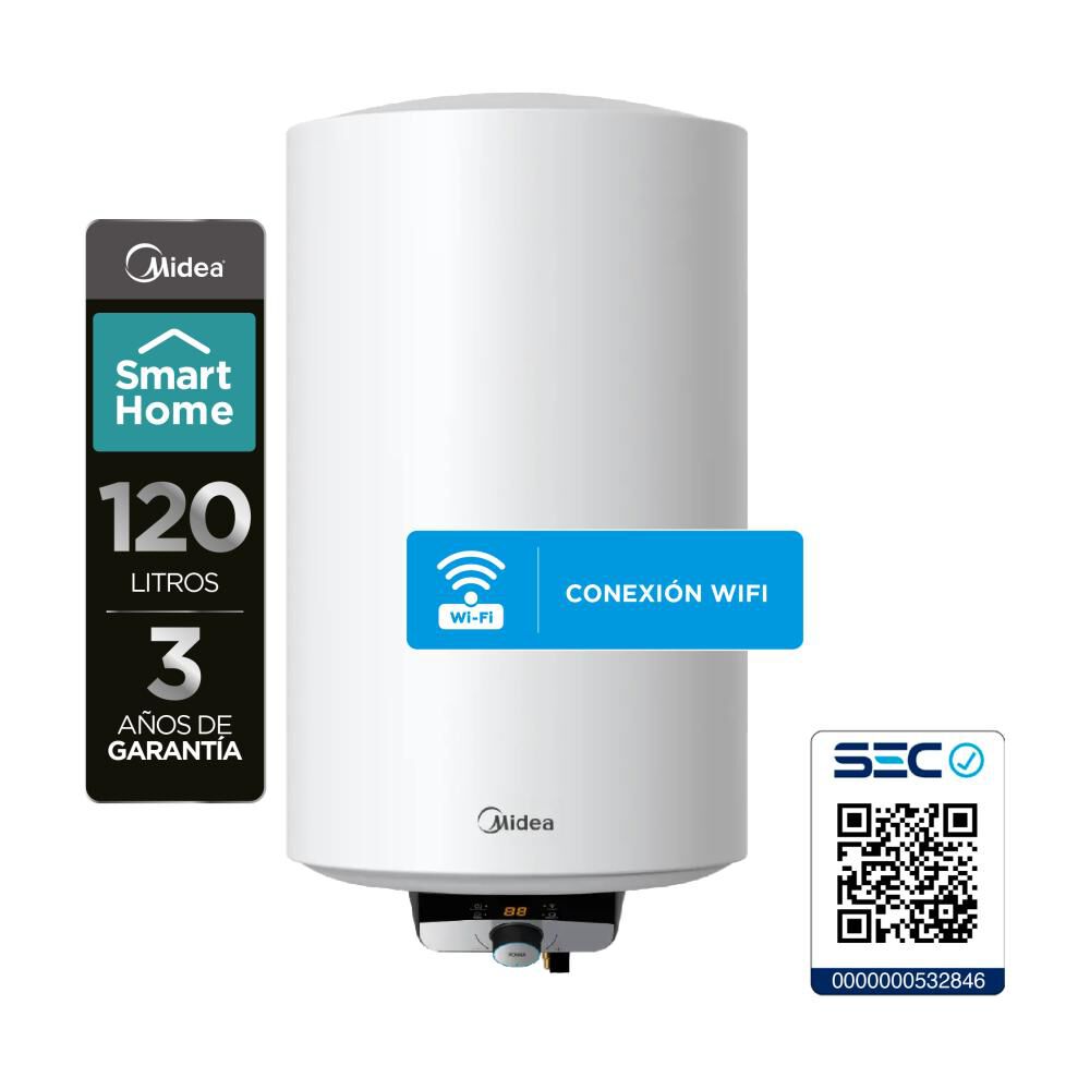 Termo Eléctrico Midea MWH120-15EFGCLW / 120 Litros image number 8.0