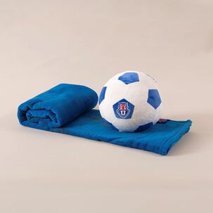 Set Regalable Manta + Cojin Pelota U De Chile