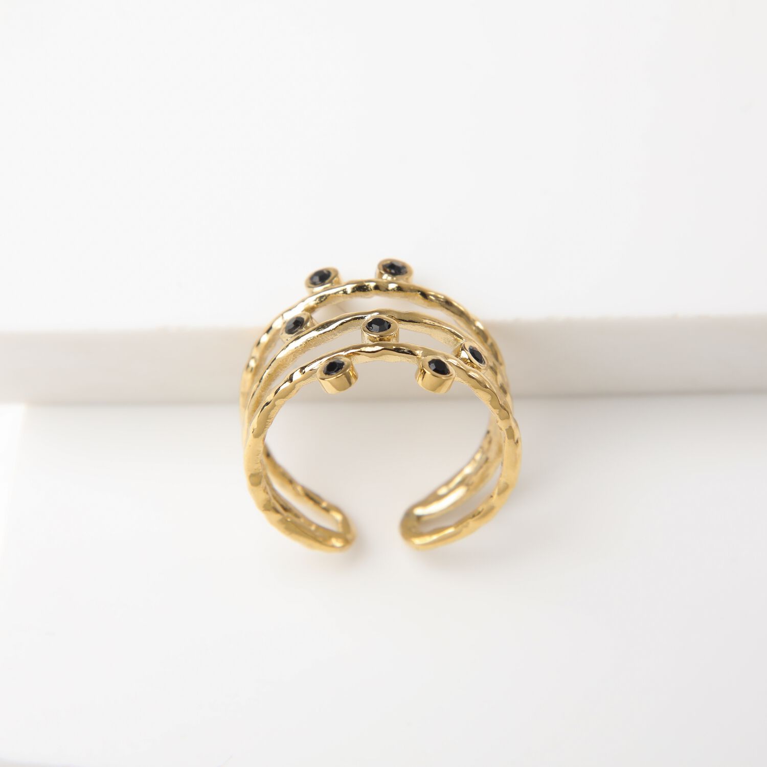 Anillo 19v69 Dorado Mujer Str168 image number 1.0