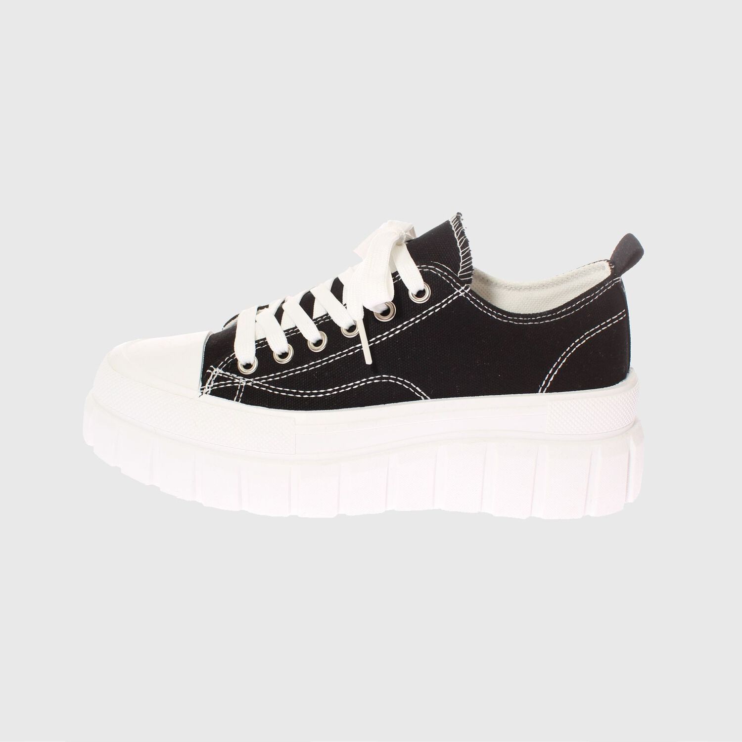 Zapatilla Lona Negro V&iacute;a Franca Art. 52111b21191black image number 2.0
