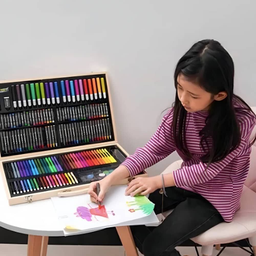 Set De Dibujo Y Pintura, L&aacute;pices Y Accesorios 180 Piezas image number 3.0