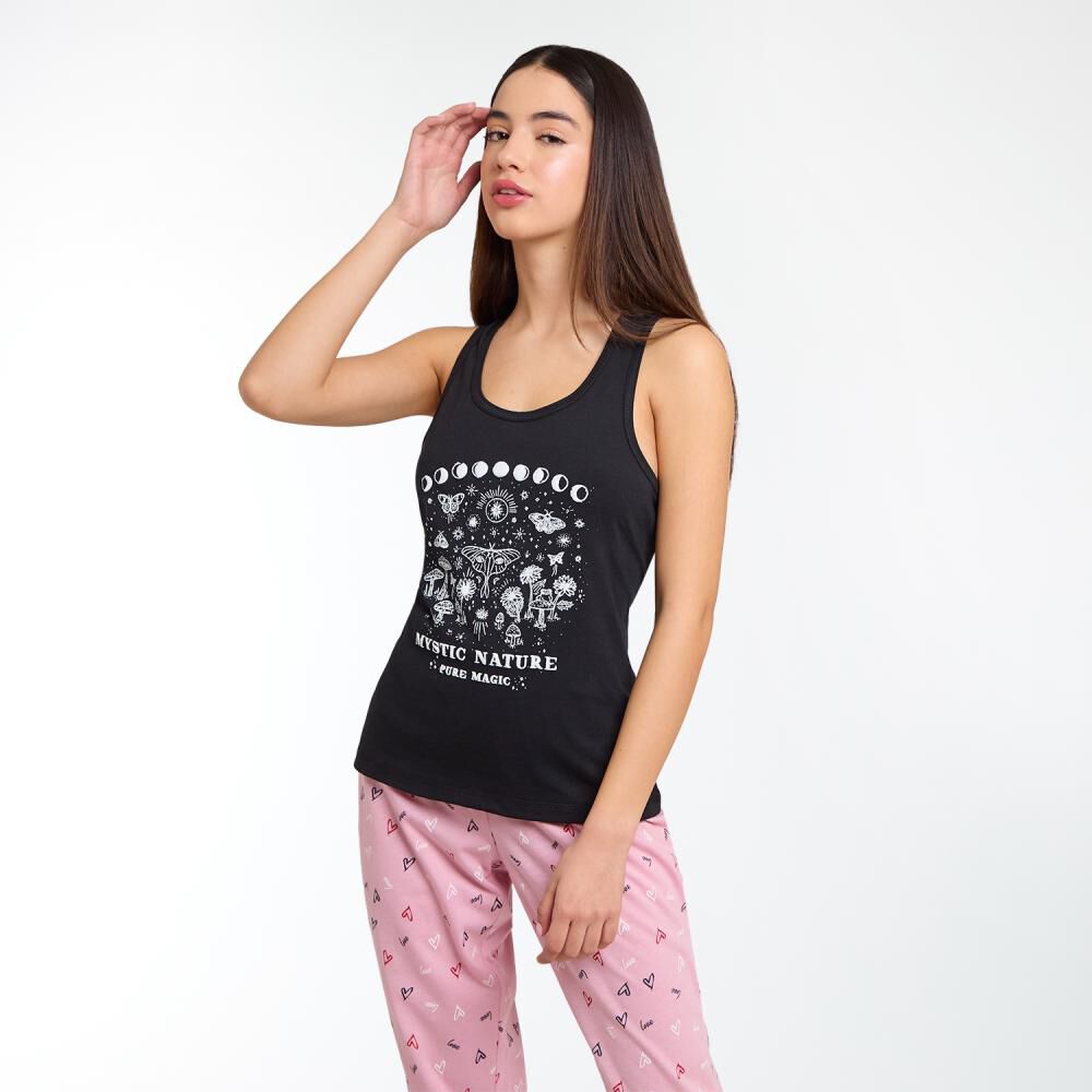 Polera De Pijama Sin Mangas Mujer Freedom image number 2.0