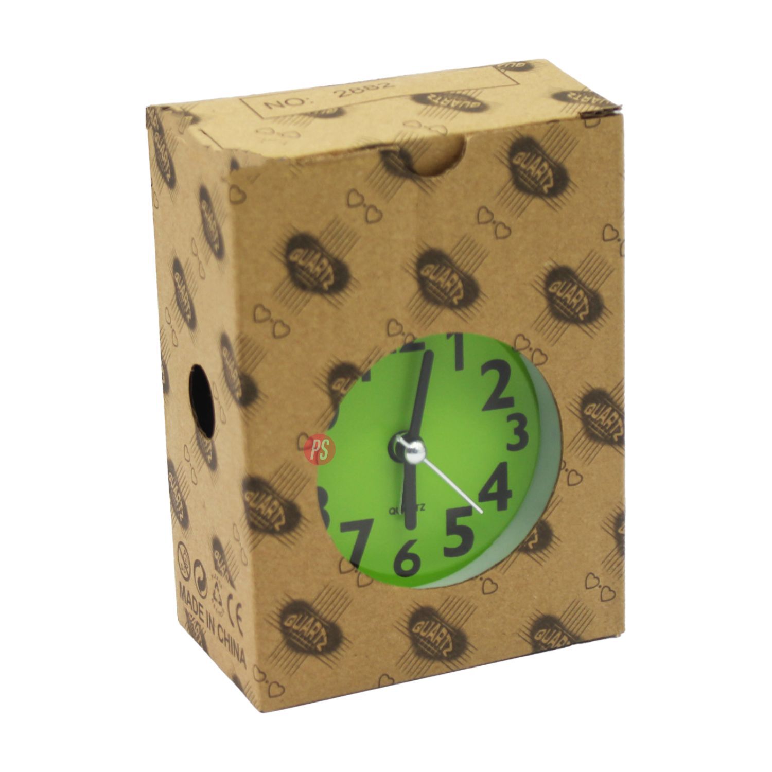 Reloj Despertador Con Campana Y Luz Cambia Color - Ps image number 2.0