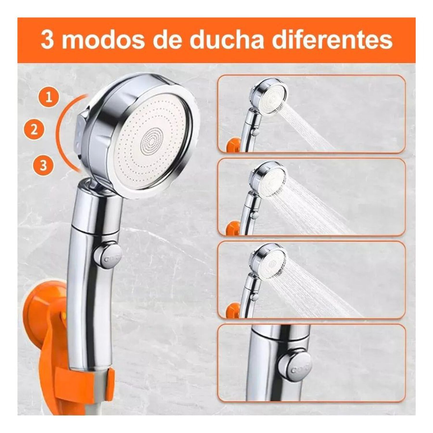 Ducha Portatil Recargable Exterior Camping Viajes Usb image number 5.0