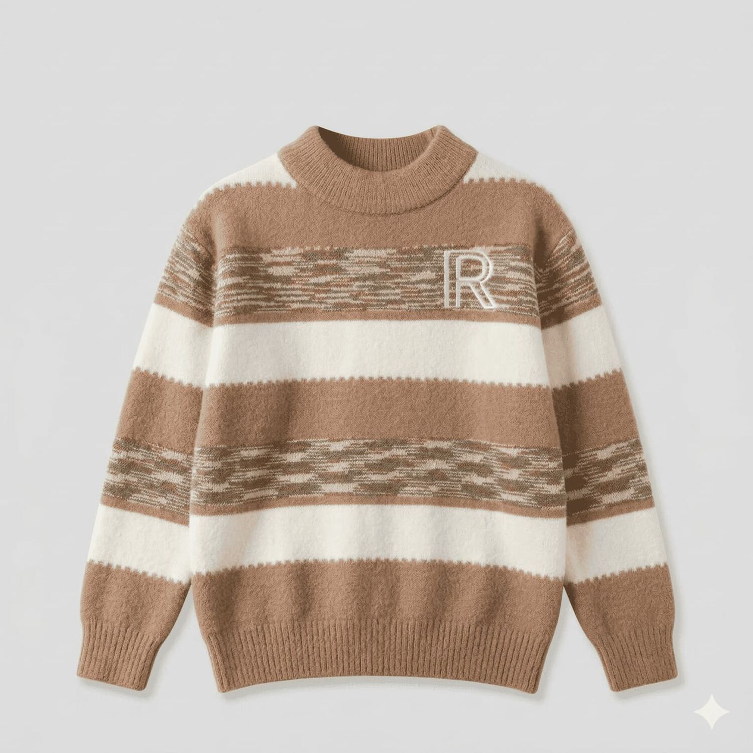 Sueter Ni&ntilde;o Invierno Tejido Rayado Cuello Alto Moda Infantil image number 1.0