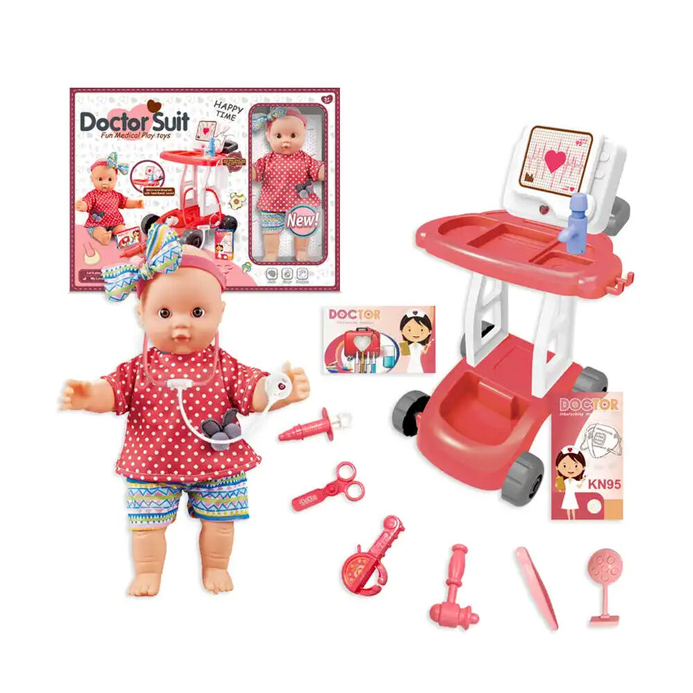 Set Completo Doctora Dentista Con Accesorios Y Muñeca image number 0.0