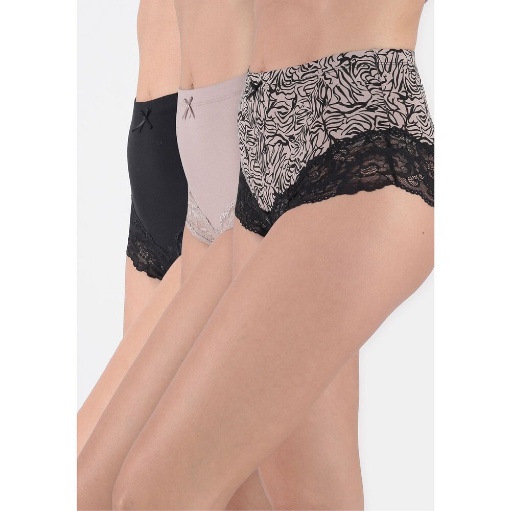 Pack 3x Pantaleta Algod&oacute;n P3145053-neg8 Kayser image number 0.0