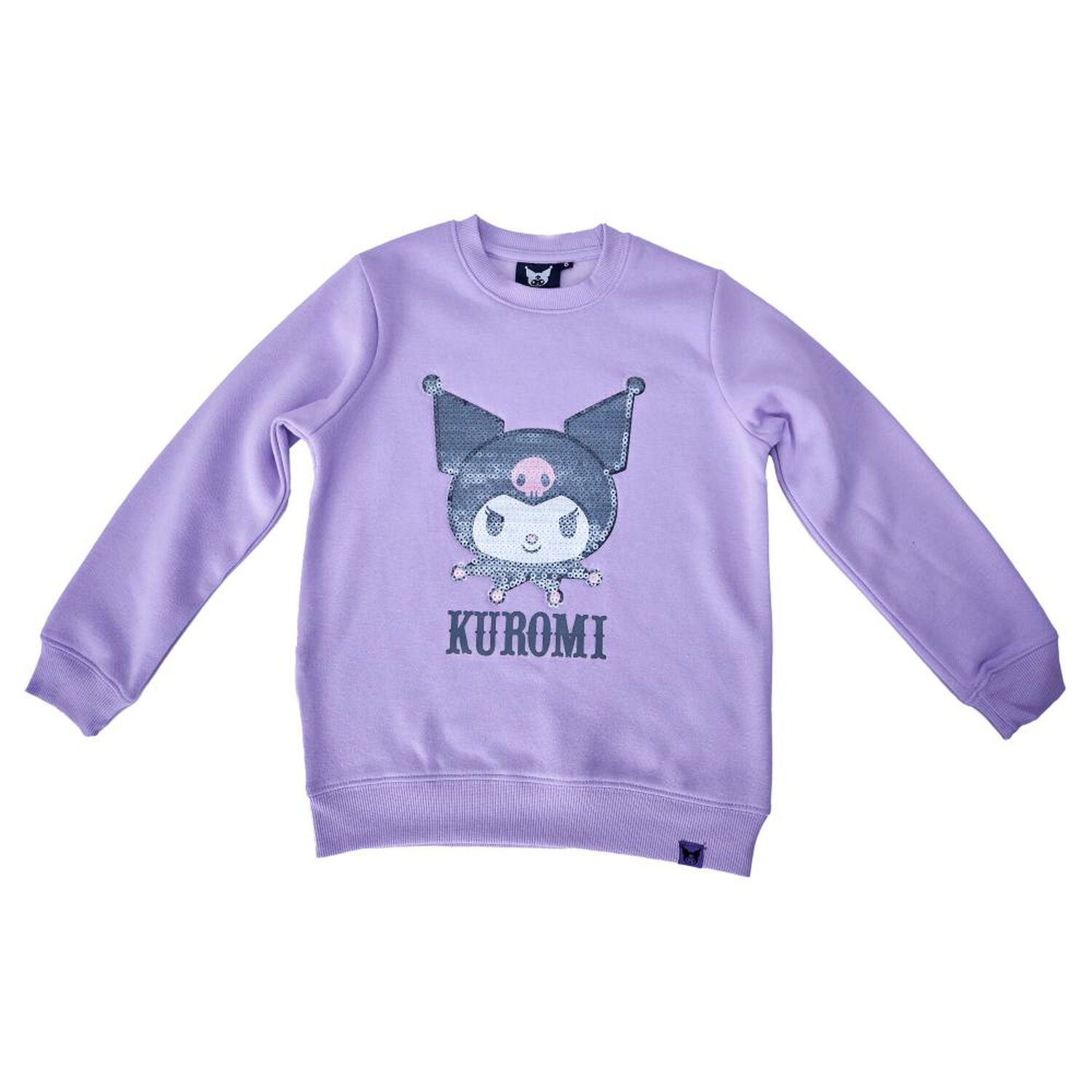 Polera Cuello Redondo Con Estampado + Aplicado De Lentejuelas Transparentes Kuromi image number 0.0