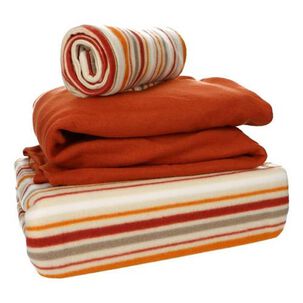 Sabana Andes Polar Estampada Franjas 2 Plaza