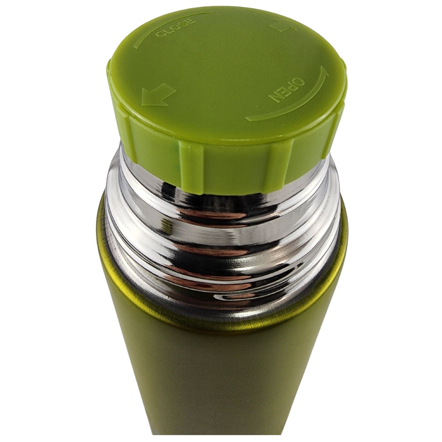 Termo Mega Slim Iv 470ml Acero Inoxidable Metalico Te Cafe Verde image number 3.0