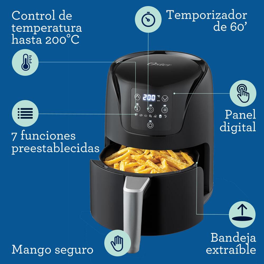 Air Fryer Oster Freidora De Aire 1,8 Litros image number 3.0