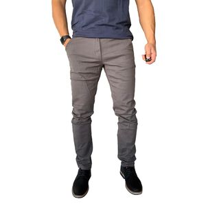 Pantal&oacute;n De Tela Elasticada Hombre Casual