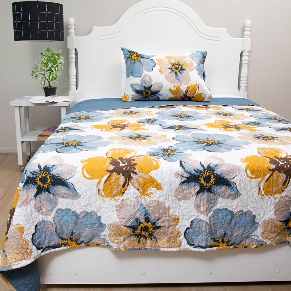 Quilt Doral Flores / 1.5 Plazas image number 0.0