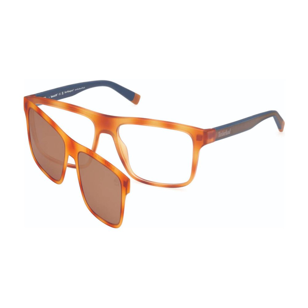 Lentes &Oacute;pticos Havana Oscuro Con Clip-on Timberland image number 2.0