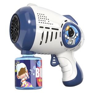 Lanzador De Burbujas Pistola Para Niños Cohete Espacial