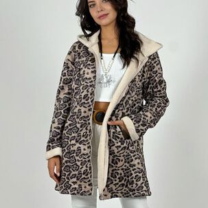 Chaqueta Gamuza Con Chiporro Manchas