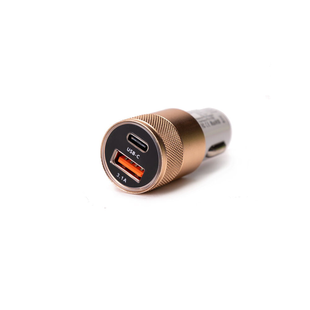 Cargador Para Vehículo Usb - Tipo C Dorado Chinitown image number 1.0