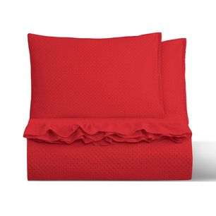 Cubrecama Quilt Reversible Super King 270 X 260 Cm Rojo - Magic Collection Martin&eacute;