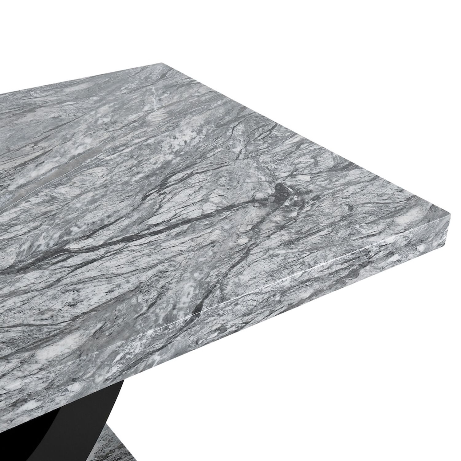 Mesa De Comedor Moderna Moon M&aacute;rmol Gris image number 3.0