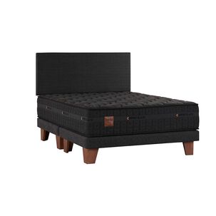 Cama Europea Celta Copper Black / Super King / Base Dividida + Respaldo