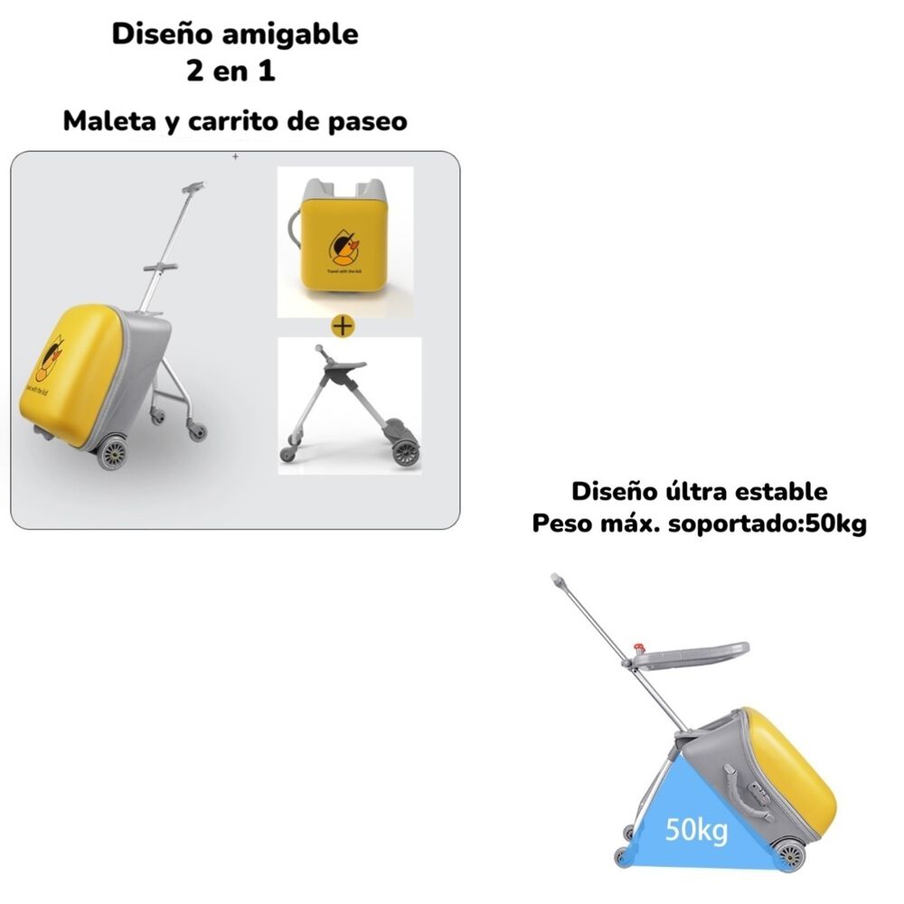 Maleta De Viaje Infantil Convertible 2 En 1 By Lubabycas image number 6.0