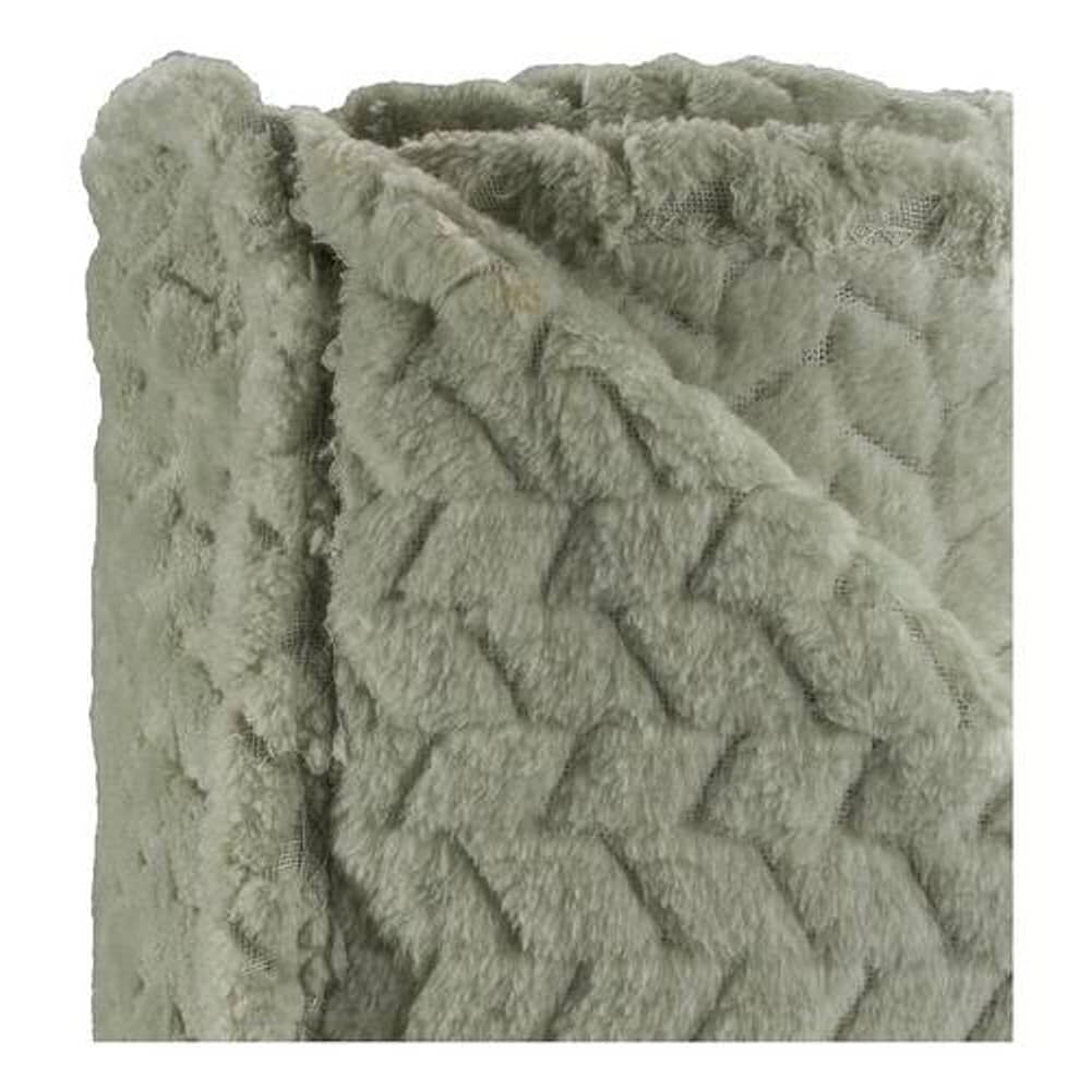 Frazada Andes Jacquard Flannel Verde 2 Plaza image number 3.0