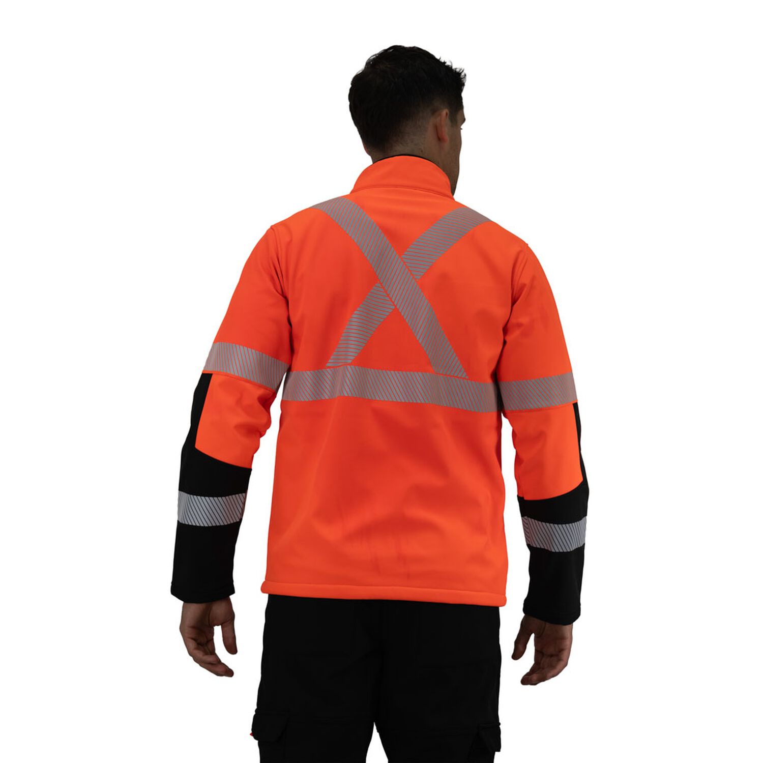Chaqueta Softshell Hw Oklan Rojo Fluor image number 3.0
