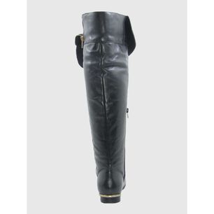 Bota Cuero Negro V&iacute;a Franca Art. 5916015preto