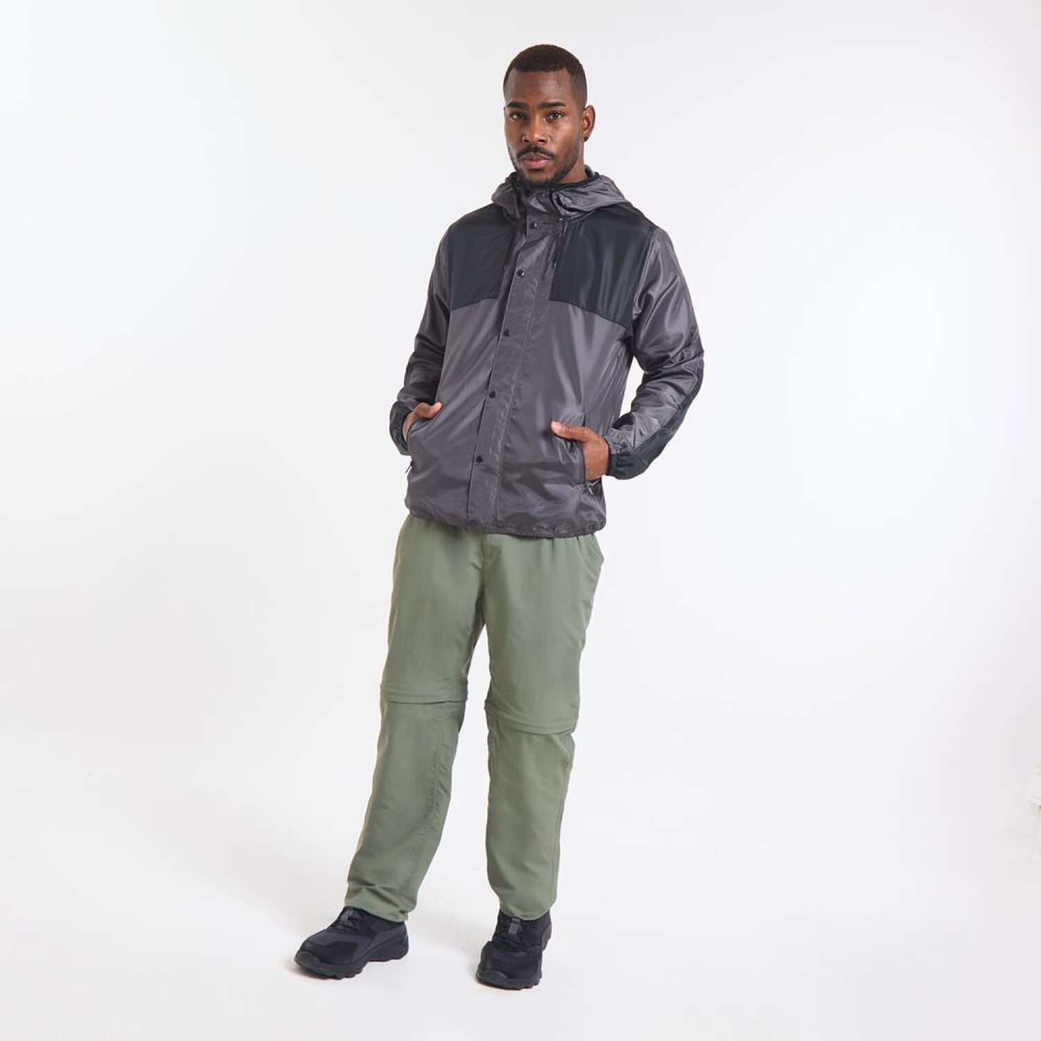 Chaqueta Deportiva Cuello Alto Con Capucha Hombre Wetland image number 1.0