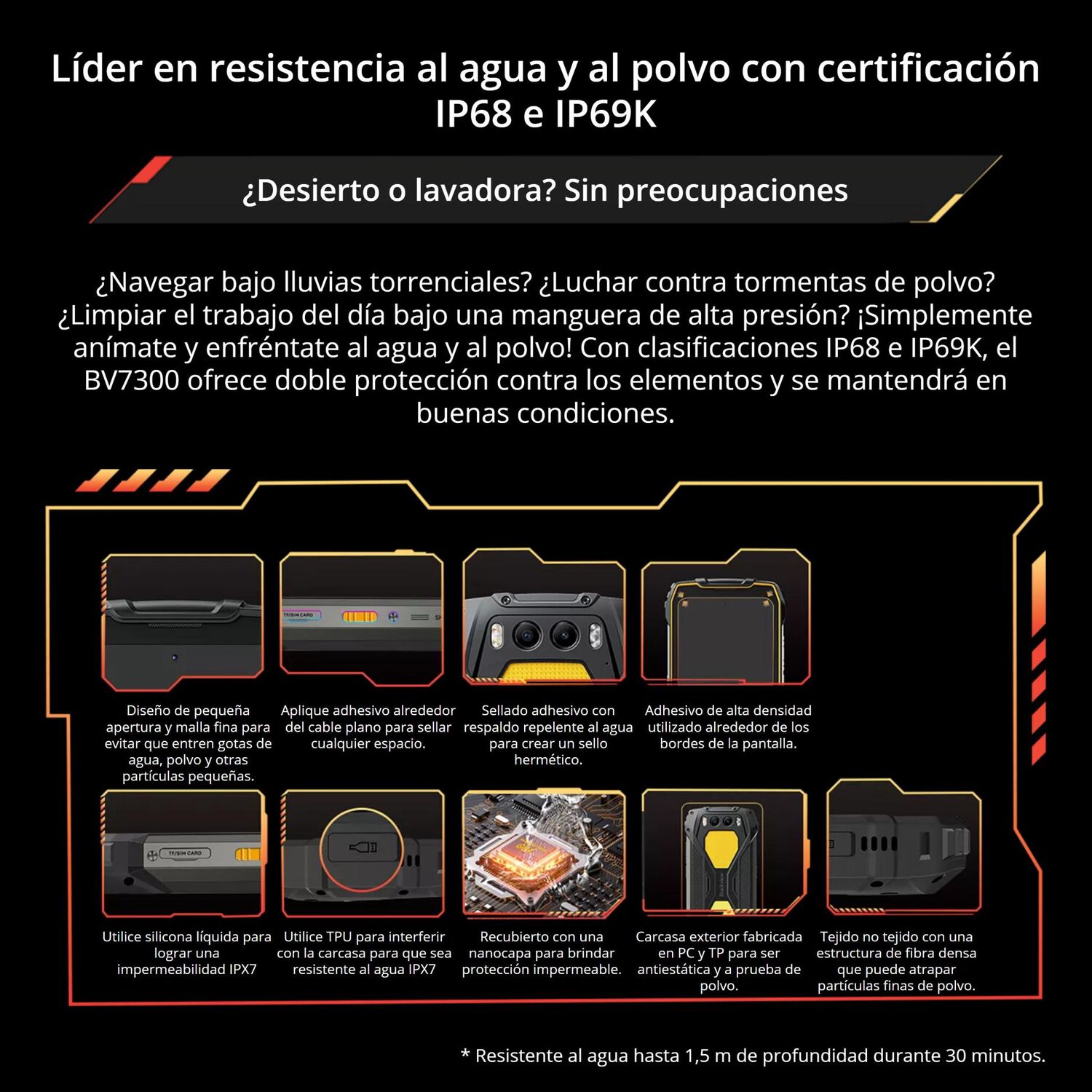 Blackview Bv7300 - Smartphone Rugged 6.67" 50 Mp + C&aacute;mara Nocturna, 15.000 Mah image number 3.0