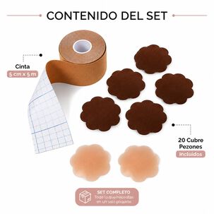 Cinta Levanta Pecho 5cmx5mt + 20 Cubre Pezones Boob Tape