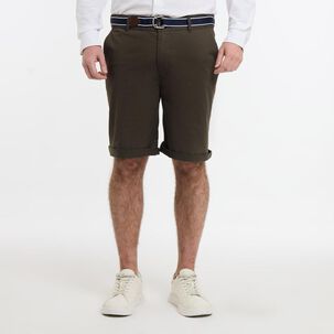 Bermuda Liso Tiro Medio Regular Hombre The King's Polo Club