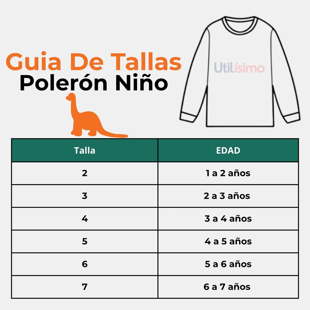 Poler&oacute;n Ni&ntilde;o Manga Larga 100% Algod&oacute;n Negro Dinosaurios image number 2.0