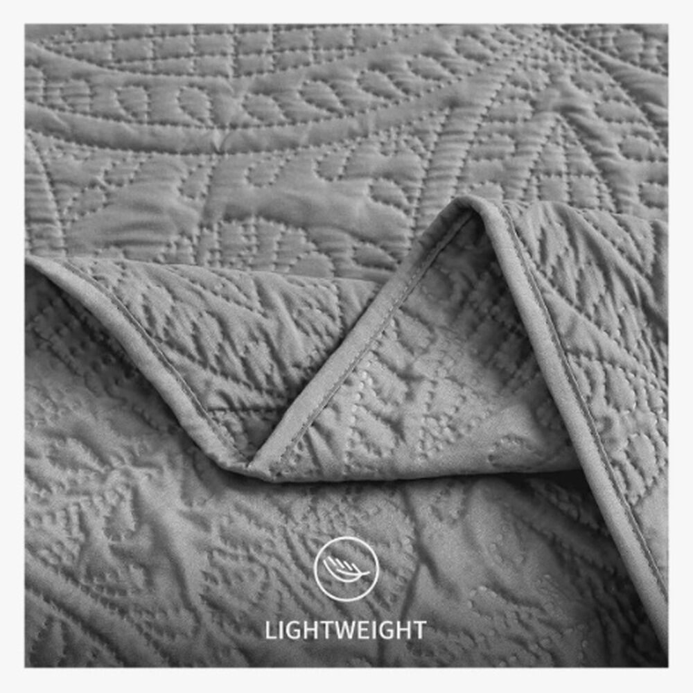 Cubrecama Quilt Reversible King Gris image number 5.0