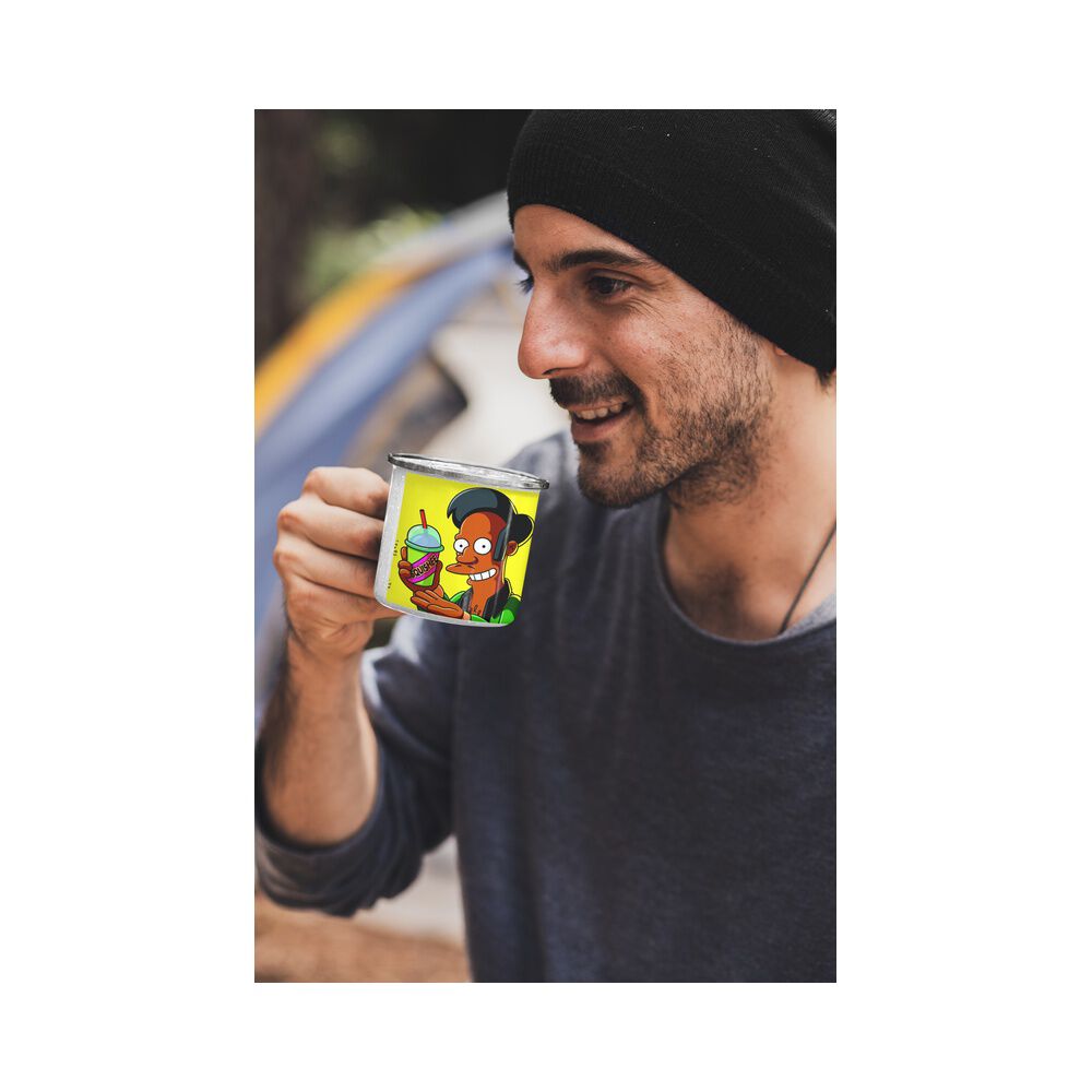 Taza Enlozada Lechera Apu Los Simpson image number 1.0