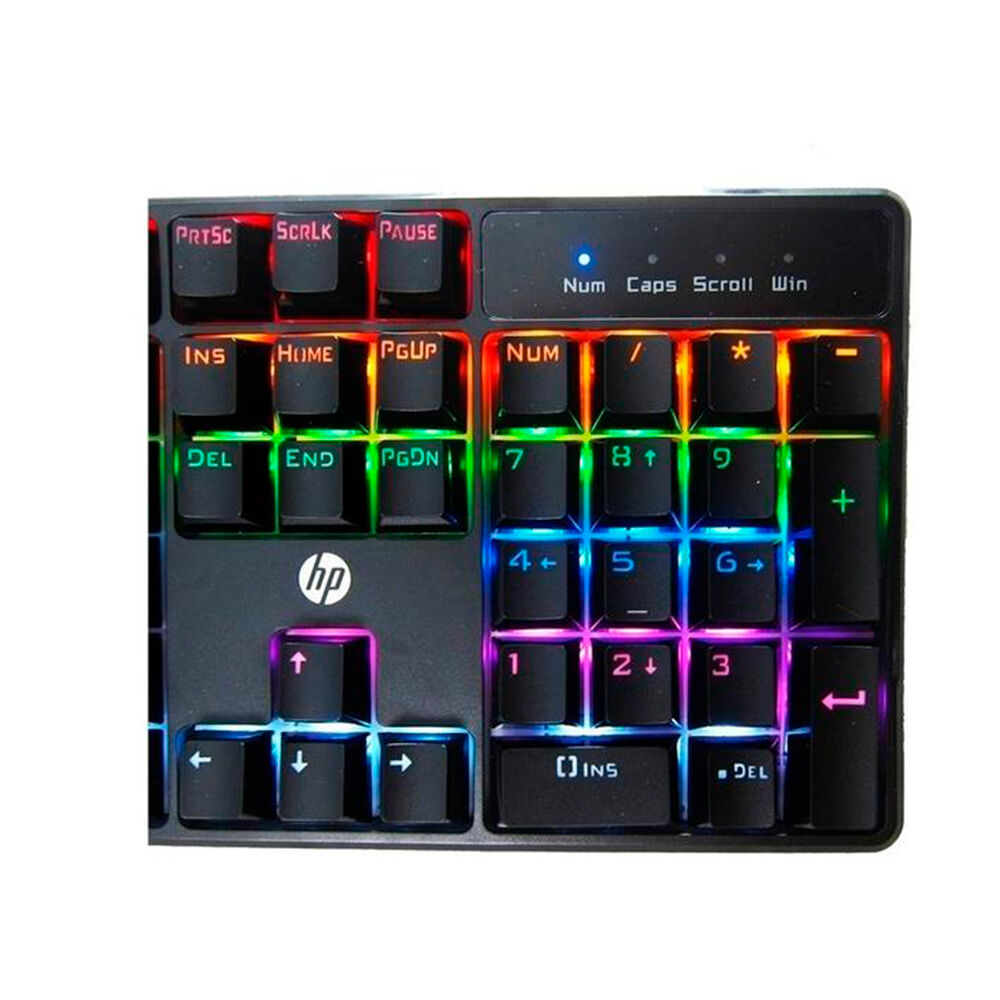 Kit Gamer Teclado Mecánico + Mouse Hp Gm200 Usb Negro image number 8.0
